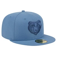 Casquette ajustée 59FIFTY bleu délavé tonal New Era pour hommes des Memphis Grizzlies