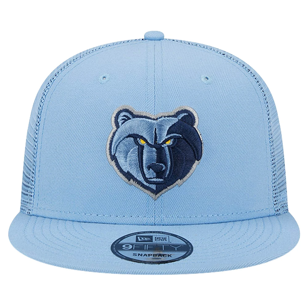 Casquette snapback 9FIFTY Meshback Memphis Grizzlies bleue New Era pour homme
