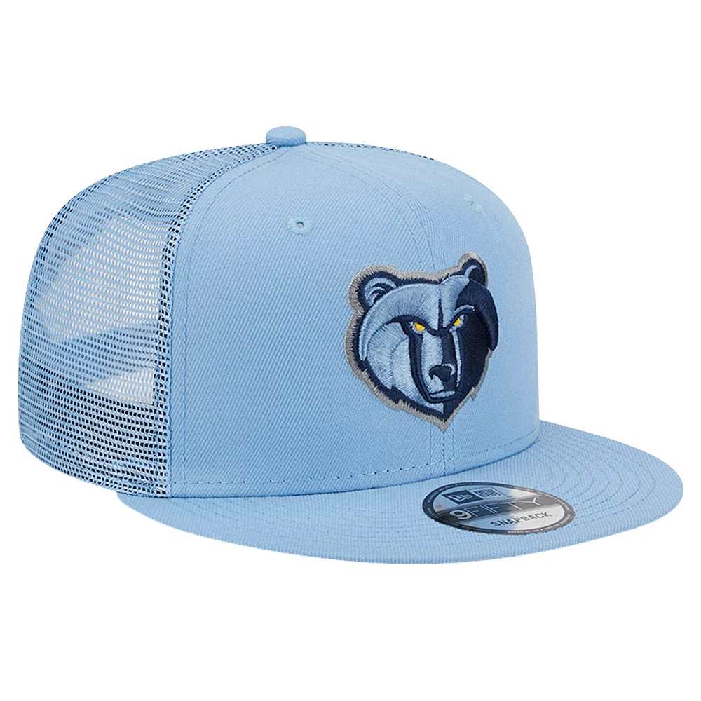 Casquette snapback 9FIFTY Meshback Memphis Grizzlies bleue New Era pour homme