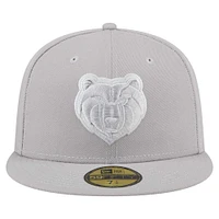 Men's New Era Gray Memphis Grizzlies Color Pack 59FIFTY Fitted Hat