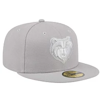 Men's New Era Gray Memphis Grizzlies Color Pack 59FIFTY Fitted Hat