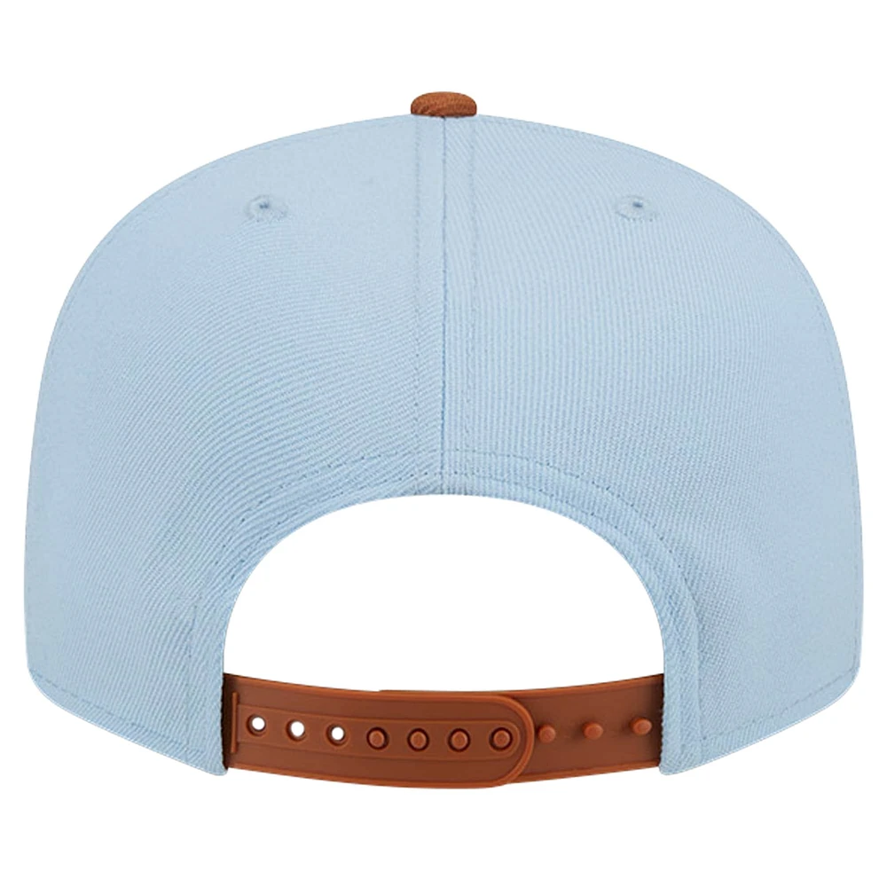 Men's New Era Light Blue/Brown Memphis Grizzlies 2-Tone Color Pack 9FIFTY Snapback Hat