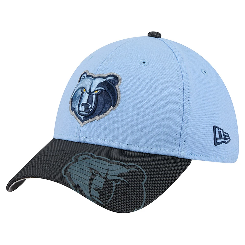 Men's New Era Light Blue Memphis Grizzlies Sport Night 39THIRTY Flex Hat