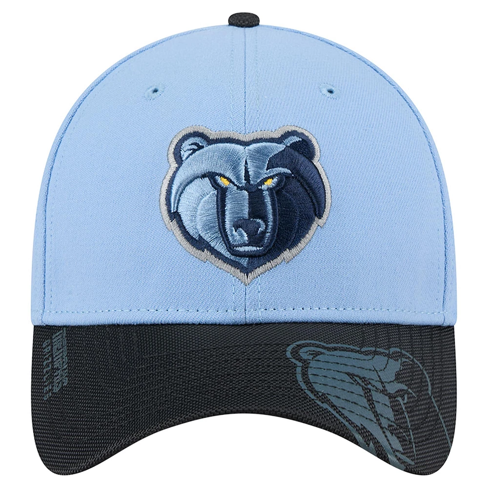 Casquette de sport Hit 39THIRTY Flex bleu clair pour homme Memphis Grizzlies New Era