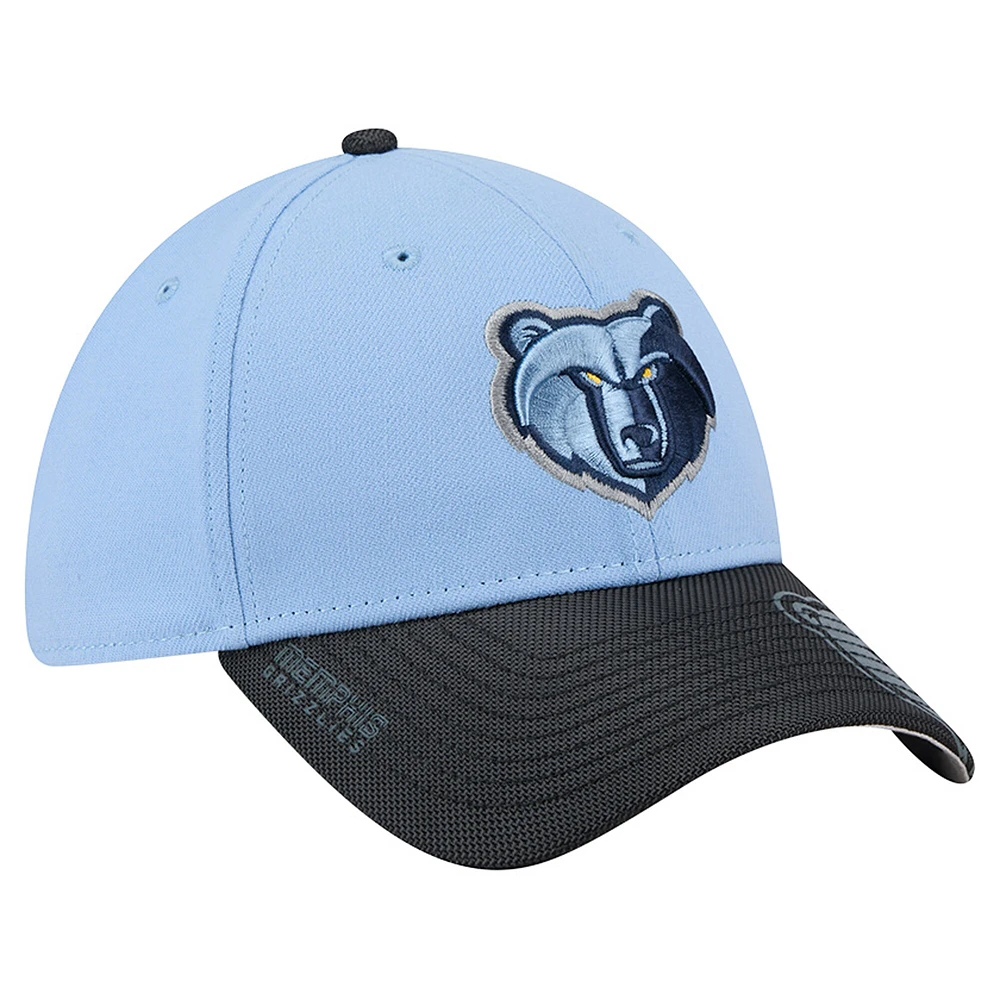 Casquette de sport Hit 39THIRTY Flex bleu clair pour homme Memphis Grizzlies New Era