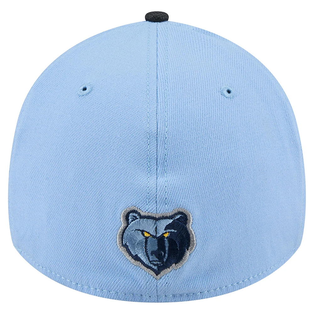 Casquette de sport Hit 39THIRTY Flex bleu clair pour homme Memphis Grizzlies New Era