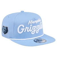 Men's New Era Light Blue Memphis Grizzlies Team Text Golfer Snapback Hat