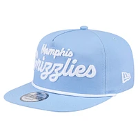 Men's New Era Light Blue Memphis Grizzlies Team Text Golfer Snapback Hat