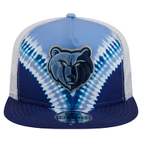 Casquette snapback Memphis Grizzlies Throwback Dye pour homme New Era bleu marine/bleu clair