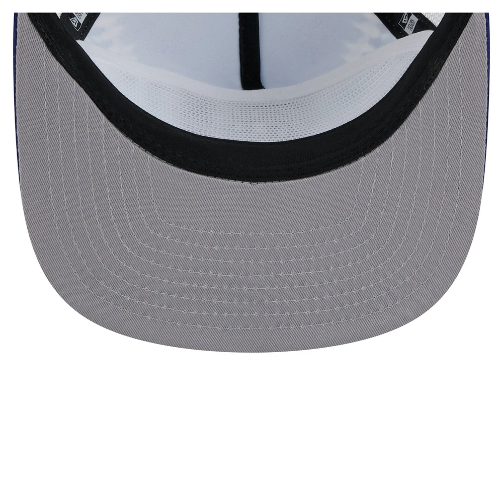 Casquette snapback Memphis Grizzlies Throwback Dye pour homme New Era bleu marine/bleu clair