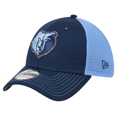 Men's New Era Navy Memphis Grizzlies Active Tech Neo Flex 39THIRTY Hat