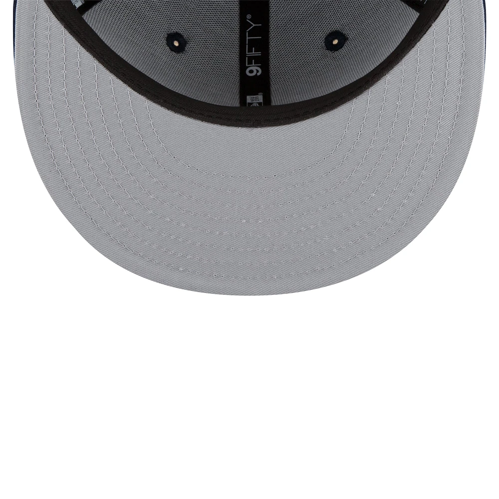 Men's New Era Navy Memphis Grizzlies Official Team Color 9FIFTY Snapback Hat