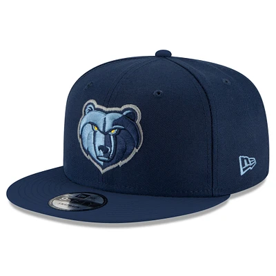 Men's New Era Navy Memphis Grizzlies Official Team Color 9FIFTY Snapback Hat
