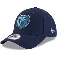 Casquette réglable New Era Memphis Grizzlies Official Team Colour The League 9FORTY bleu marine pour homme