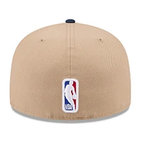 Men's New Era Tan/Navy Memphis Grizzlies 2024 NBA Draft 59FIFTY Fitted Hat