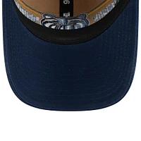 Men's New Era Tan/Navy Memphis Grizzlies 2024 NBA Draft 9TWENTY Adjustable Hat