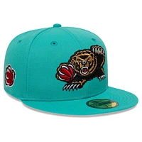 Men's New Era Turquoise Memphis Grizzlies 2024/25 Classic Edition Jersey Hook 59FIFTY Fitted Hat