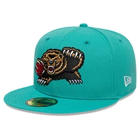 Men's New Era Turquoise Memphis Grizzlies 2024/25 Classic Edition Jersey Hook 59FIFTY Fitted Hat