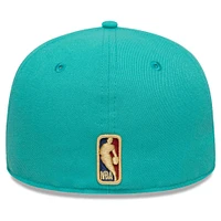 Men's New Era Turquoise Memphis Grizzlies 2024/25 Classic Edition Jersey Hook 59FIFTY Fitted Hat