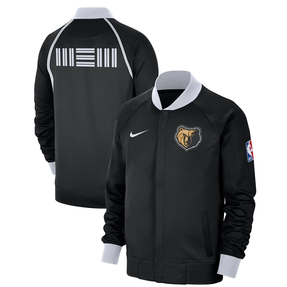 Veste à fermeture éclair intégrale Nike Memphis Grizzlies 2023/24 City Edition Authentic Showtime Performance Raglan pour homme