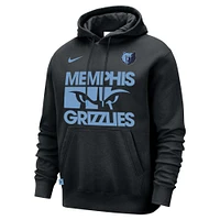 Men's Nike Black Memphis Grizzlies Courtside Club Pullover Hoodie