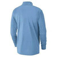 Men's Nike Light Blue Memphis Grizzlies 2024/25 City Edition Authentic Coaches Performance Half-Zip Top