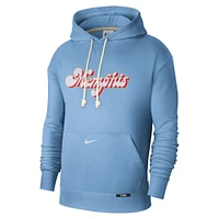 Men's Nike Light Blue Memphis Grizzlies 2024/25 City Edition Courtside Standard Issue Pullover Hoodie