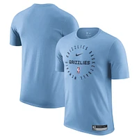 Men's Nike Light Blue Memphis Grizzlies 2024/25 Legend On-Court Practice Performance T-Shirt