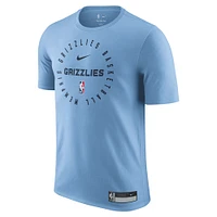 Men's Nike Light Blue Memphis Grizzlies 2024/25 Legend On-Court Practice Performance T-Shirt