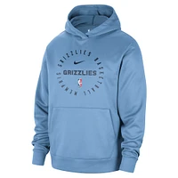 Men's Nike Light Blue Memphis Grizzlies 2024/25 Spotlight On-Court Practice Performance Pullover Hoodie