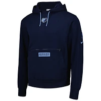 Men's Nike Navy Memphis Grizzlies Courtside Heavyweight Pullover Hoodie