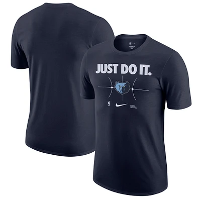 T-shirt Nike bleu marine Memphis Grizzlies Just Do It pour hommes