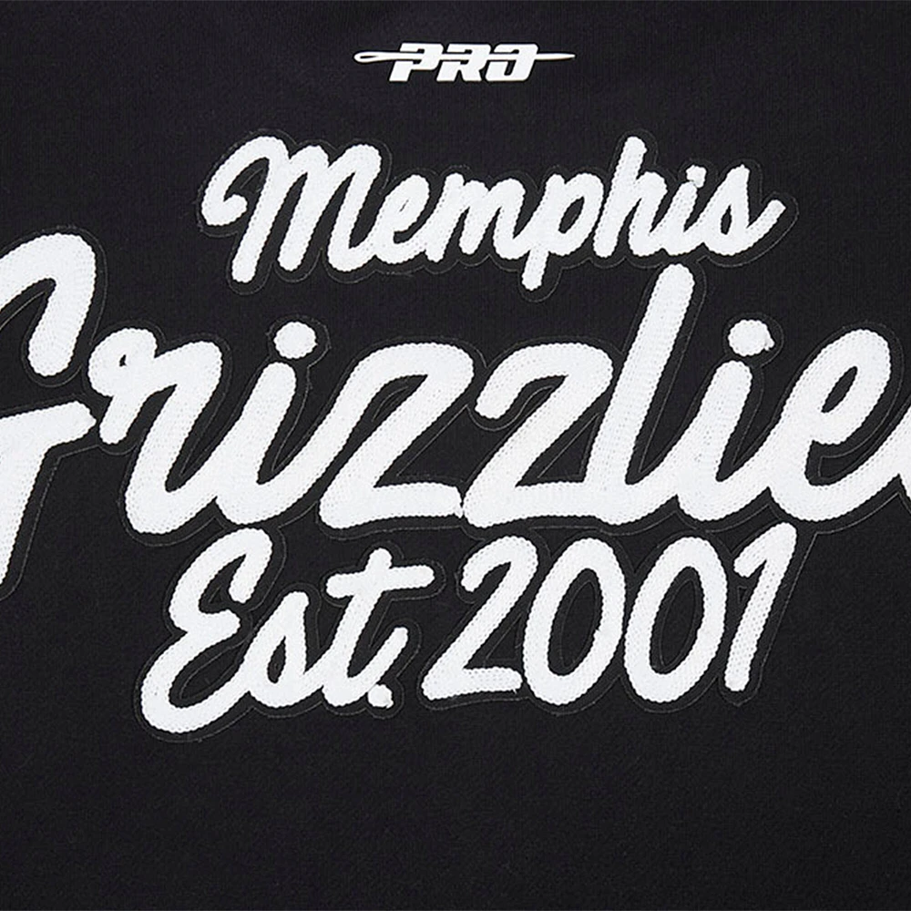 Men's Pro Standard Black Memphis Grizzlies Paint the City Drop Shoulder Sweatshirt