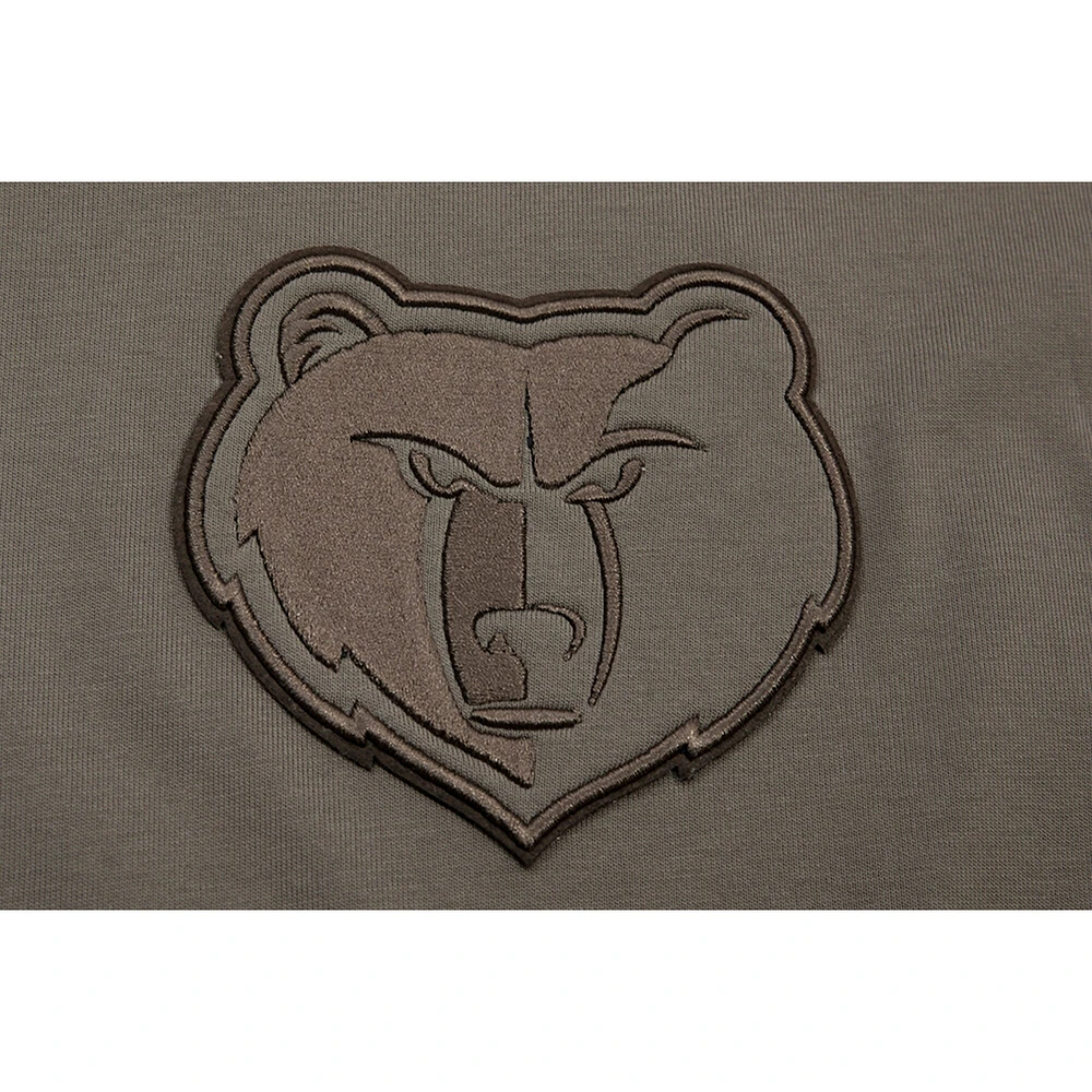 Men's Pro Standard Brown Memphis Grizzlies Neutrals Short Sleeve Pullover Hoodie