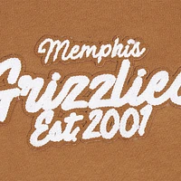 Men's Pro Standard Brown Memphis Grizzlies Paint the City Drop Shoulder Pullover Hoodie