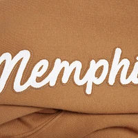 Men's Pro Standard Brown Memphis Grizzlies Paint the City Drop Shoulder Pullover Hoodie