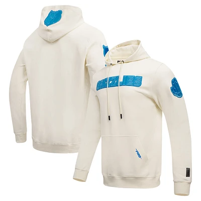 Men's Pro Standard Cream Memphis Grizzlies Triple Tonal DK Pullover Hoodie