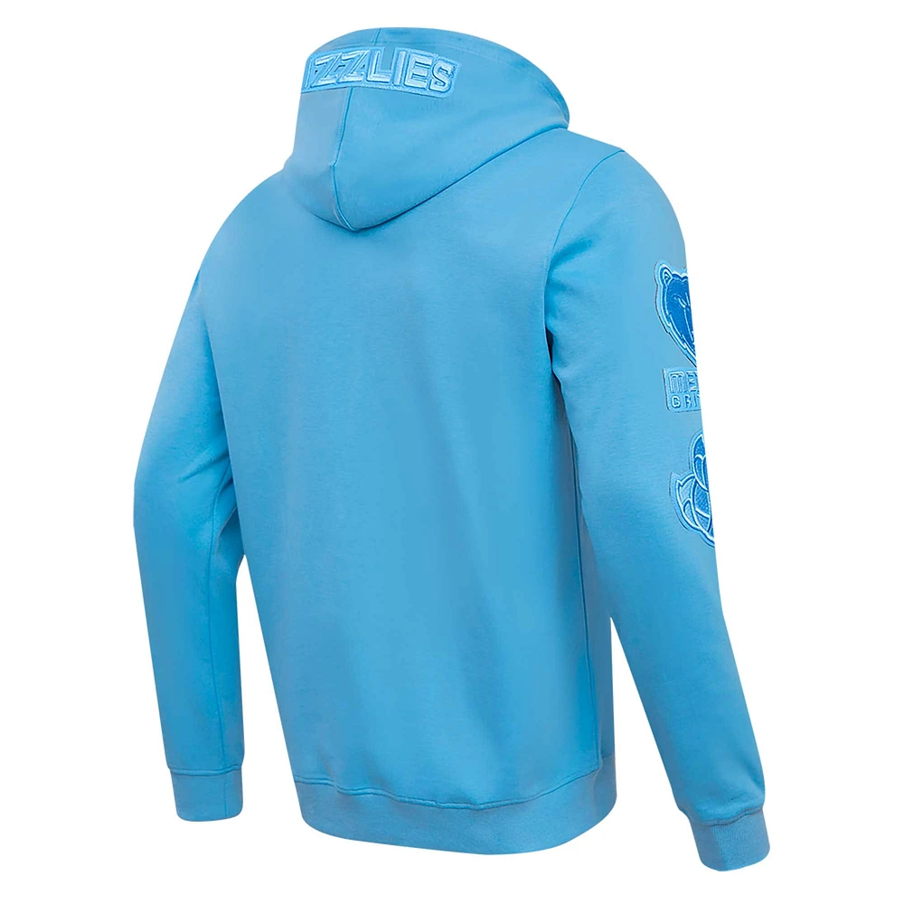 Sweat à capuche Pro Standard Ja Morant bleu clair Memphis Grizzlies triple ton sur pour hommes