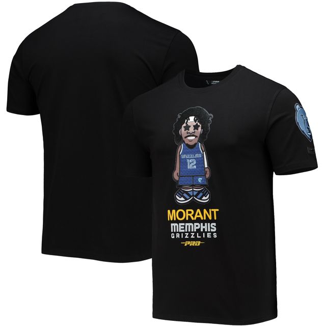 Pro Standard Ja Morant Noir Memphis Grizzlies Caricature T-shirt pour homme