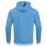 Sweat à capuche Pro Standard bleu clair Memphis Grizzlies Script Tail pour hommes