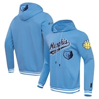 Sweat à capuche Pro Standard bleu clair Memphis Grizzlies Script Tail pour hommes