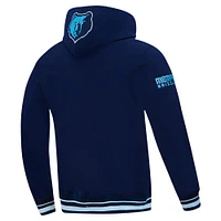 Sweat à capuche Pro Standard bleu marine pour homme avec code régional des Memphis Grizzlies