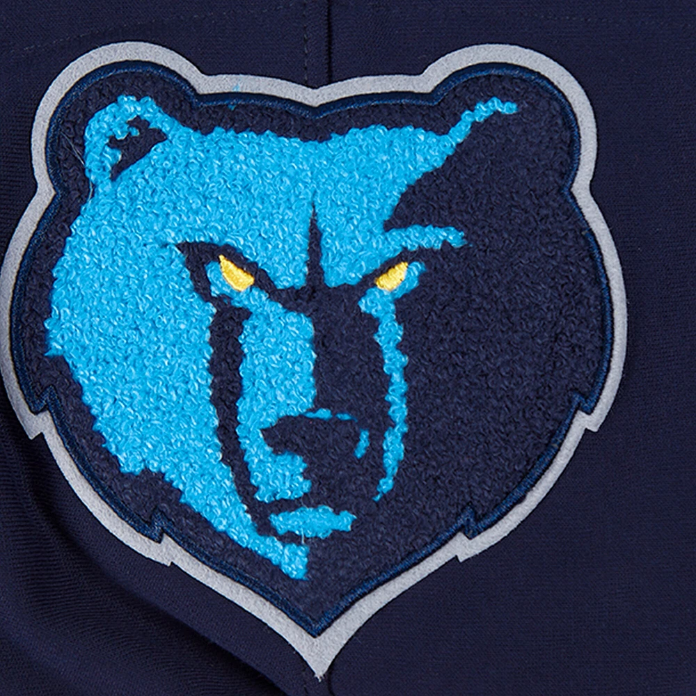 Sweat à capuche Pro Standard bleu marine pour homme avec code régional des Memphis Grizzlies