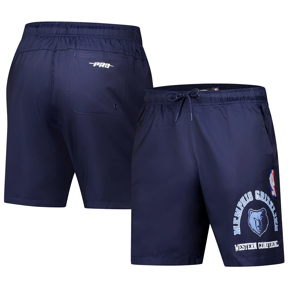 Short Pro Standard bleu marine pour homme avec code régional des Memphis Grizzlies