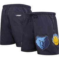 Short tissé Memphis Grizzlies Classics Pro Standard bleu marine pour homme