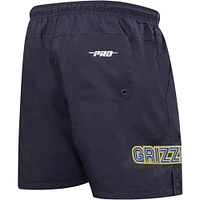 Short tissé Memphis Grizzlies Classics Pro Standard bleu marine pour homme