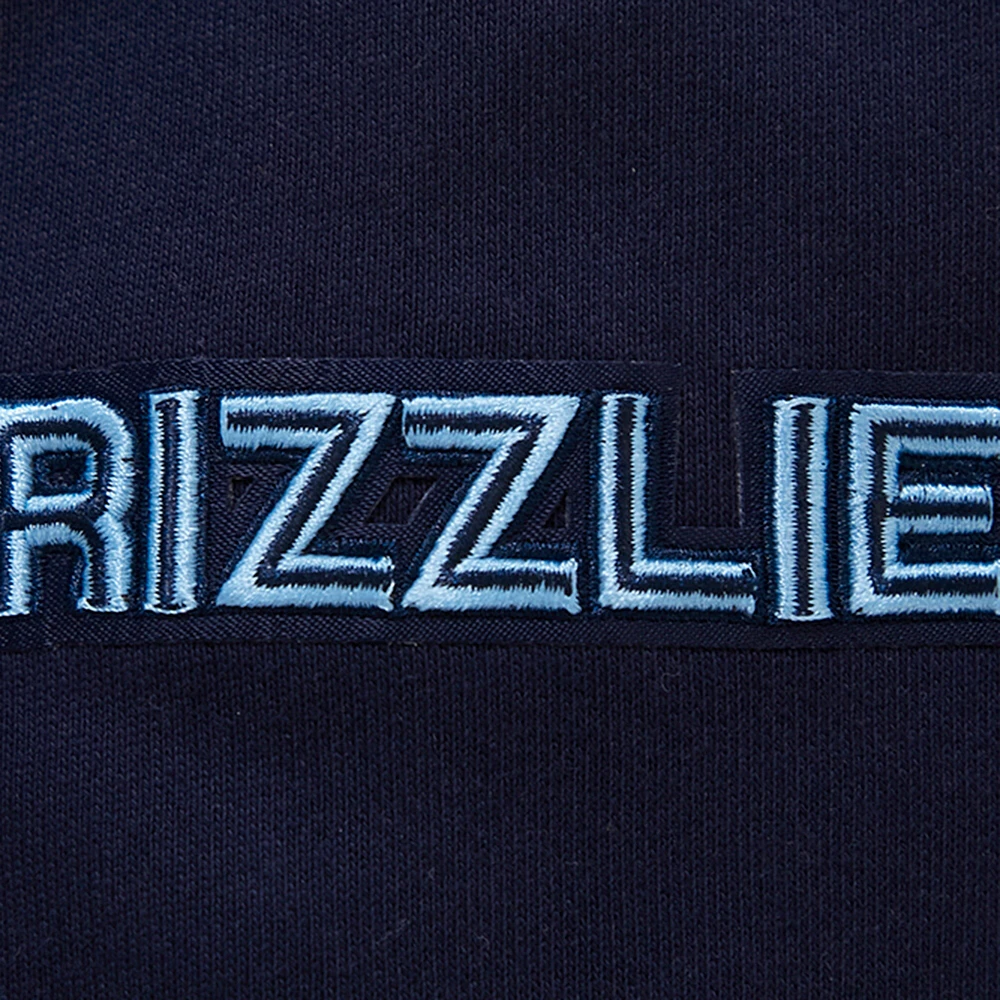 Men's Pro Standard Navy Memphis Grizzlies Script Tail Pullover Hoodie