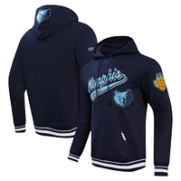 Sweat à capuche Pro Standard bleu marine Memphis Grizzlies Script Tail pour hommes