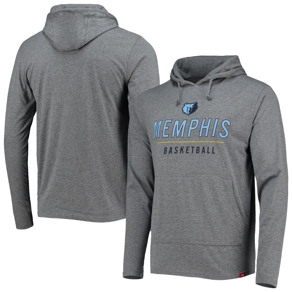 Men's Sportiqe Heathered Gray Memphis Grizzlies Practice Shoot Around Rowan Tri-Blend Pullover Hoodie