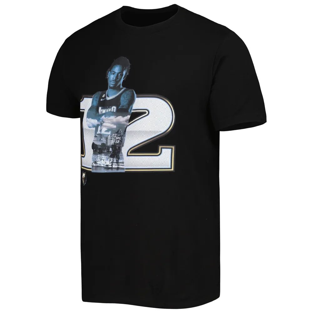 T-shirt pour homme Stadium Essentials Ja Morant Noir Memphis Grizzlies Player Metro